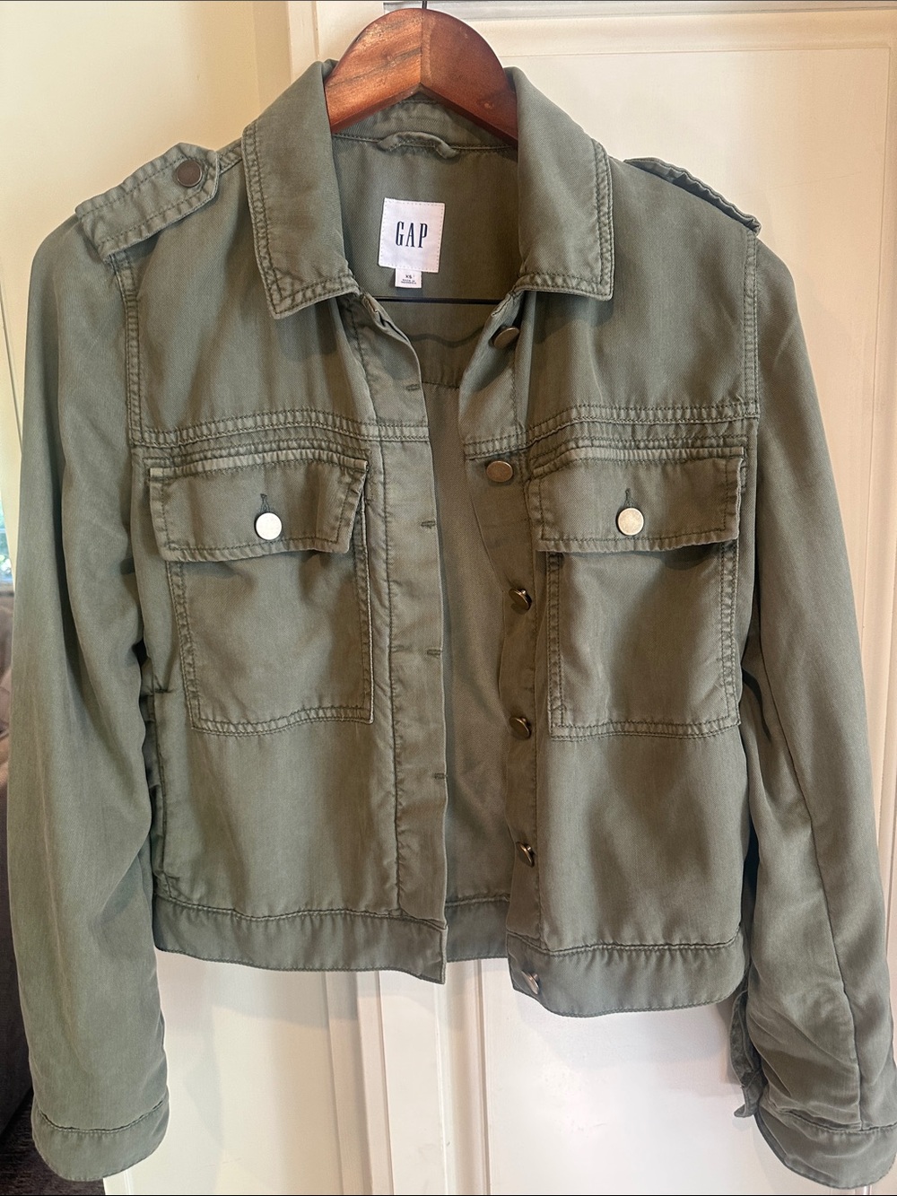 GAP Olive Green Super Soft Utility Jacket